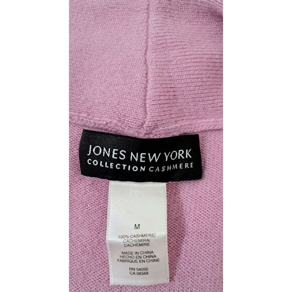 Jones Ny cashmere collection womens medium sweater lightweight baby pink - Picture 6 of 7